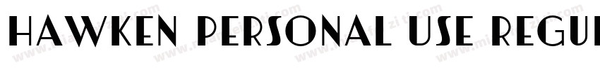 Hawken Personal Use Regular字体转换